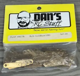 10027b Dans Rc Stuff Vintage Battery Pack Gold Bars Qty 100