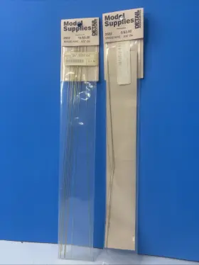 2507-2502 Detail Associates 2x Lot - Model Supplies Brass Wire 2507 2502 .22 Inch .008 Dia