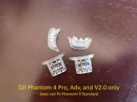 Dji 603922702290 4x Genuine Phantom 4 Pro Adv V2.0 Clear End Caps Motor Led Propeller Body