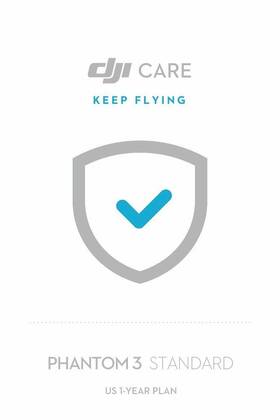 Dji Cp.qt.000194 Phantom 3 Standard Care 1 Year Version White/blue