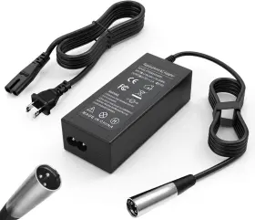 Kt60w200325b3 Dmkaollk 24v 2a 3-pin Xlr Electric Scooter Battery Charger For Pride Mobility Black