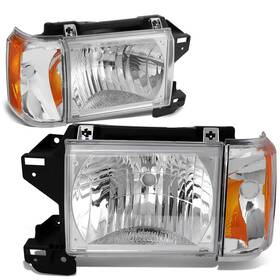 Dna Motoring Hl-oh-f15087-ch-am Factory Style Headlight Corner Lamp Set For F