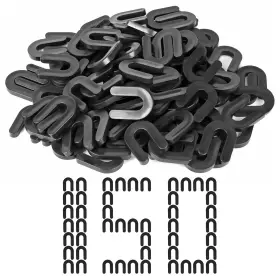 Tlsts-1 Dojobkinb Tlsts-1/4-150pcs-black Horseshoe Shims Tile Spacers 1/4 Inch 6mm 150pcs U-shaped Plastic For