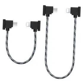 Dji-rc-cable-1ft-0.5ft-pack Drseoo 1ft 0.5ft 2 Pack Remote Controller Cable For Dji Mavic 3 Mini 4 Usb C To Ios