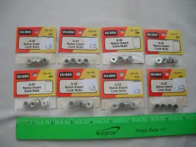 Du-bro 011859003296 Lot Of 8 329 8-32 Nylon Insert Lock Nuts Rc R/c Plane Airplane