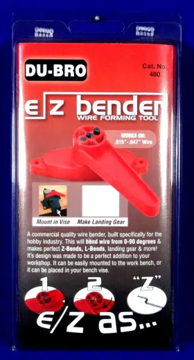 Du-bro 011859004804 E/z Bender Wire Forming Tool For .015 Inch To .047 Cat. # 480