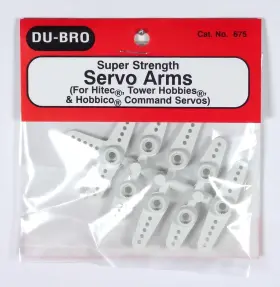 Du-bro 011859006754 Standard Super Strength Servo Arms Package Of 8 Cat. # 675
