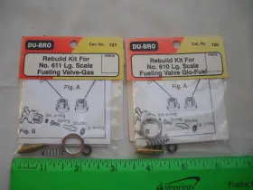 Du-bro 011859007218 Lot Of 2 721 Rebuild Kit For 611 Large Fueling Valve Gas R/c Airplane