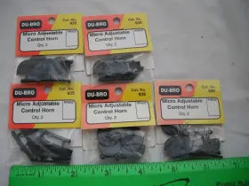 Du-bro 011859009359 Lot Of 5 935 Micro Adjustable Control Horn R/c Plane Airplane Boat Car