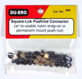 Du-bro 011859009694 2-56 .072 Inch Square-lok Pushrod Connector Package Of 12 Cat. # 969 Du-bro 011859009694 2-56 .072 Inch Square-lok Pushrod Connector Package Of 12 Cat. # 969