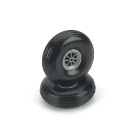 Du-bro 011859101701 300t 3 Inch Diameter Treaded Surface Wheel 2-pack