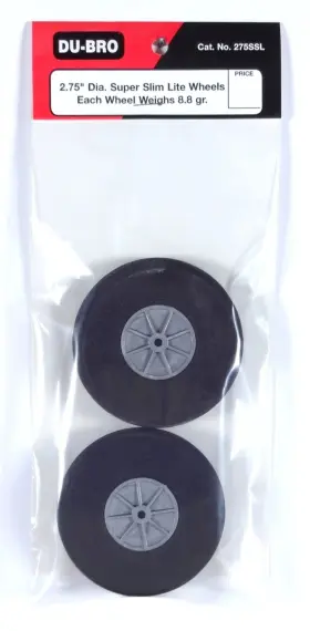 275ssl Du-bro 2.75 Inch Super Slim Lite Wheels Package Of 2 Cat. #