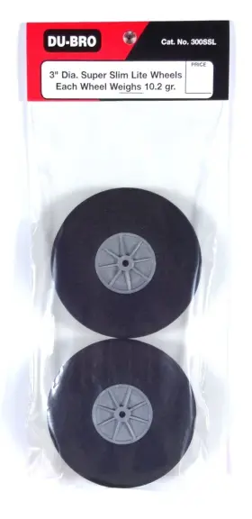 300ssl Du-bro 3 Inch Super Slim Lite Wheels Package Of 2 Cat. # 300ssl Du-bro 3 Inch Super Slim Lite Wheels Package Of 2 Cat. #