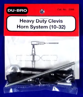 3356 Du-bro Heavy Duty Clevis Horn System 10-32 Cat. #