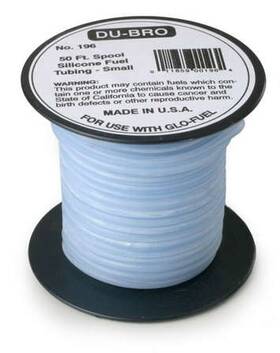 Dubro 011859001964 196 50 Ft. Small Super Blue Slicone Tubing