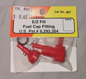 Dubro 011859008079 Du-bro E/z Fill Fuel Cap Fitting Cat. # 807 U.s. Pat.# 6 293 304 Dubro 011859008079 Du-bro E/z Fill Fuel Cap Fitting Cat. # 807 U.s. Pat.# 6 293 304
