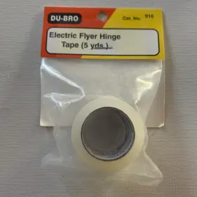 Dubro 011859009168 Du-bro Electric Flyer Hinge Tape 5 Yards 916 New