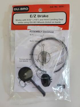 Dubro 3370 Du-bro #3370 E/z Brake Fits 5/32 Inch Or 4mm Landing Gear Wire For Wheels 2.25 -3.5
