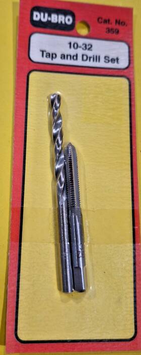 Dubro Dub359 Du-bro - Cat. No. 359 10-32 Tap And Drill Set