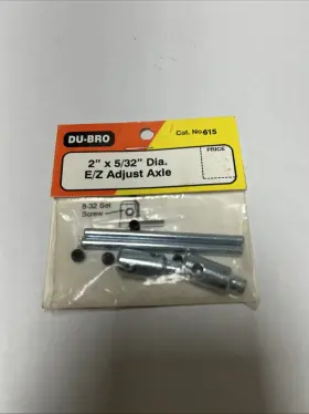 Dub615 Dubro Du-bro - Cat. No. 615 Nip 2 Inch X 5/32 Dia. Ez Adjust Axle