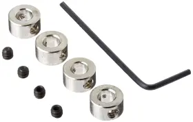 Dubro Products 011859001414 3/16 Inch Nickel Plated Dura Collars Dubro Products 011859001414 3/16 Inch Nickel Plated Dura Collars
