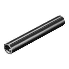 Duefixing 617662836504 10 Pcs M3x70mm Round Column Spacer Aluminum Standoff Black