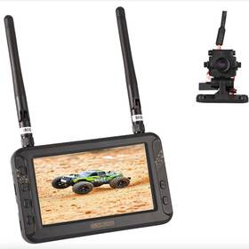 Dumborc Fpv01 4.3 Recording Fpv Monitor With Camera 5.8g 40ch 800 X 480 Wireless Lcd Displa