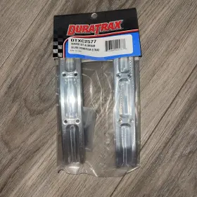 Dtxc2577 Duratrax New Aluminum Silver Bumper Set For Traxxas T Maxx/ Emaxx