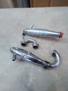 Dyn086hs Dynamite Platinum 1/8 Inline Exhaust Anodized And 1 Other