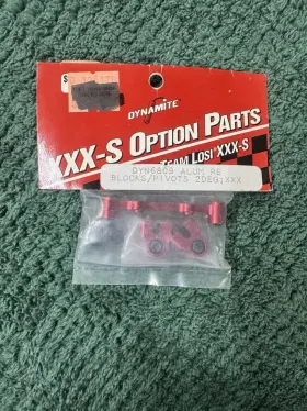 Dyn6809 Dynamite Aluminum Rear Blocks Pivots 2 Degree For Losi Xxx-s New Dyn6809 Dynamite Aluminum Rear Blocks Pivots 2 Degree For Losi Xxx-s New