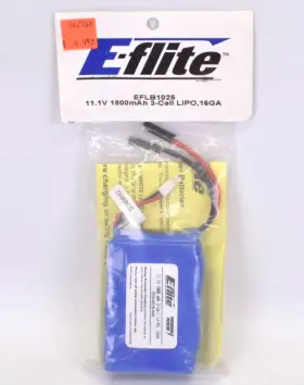 Eflb1025 E-flite Battery 11.1v 1800mah 3-cell Lithium 16ga R/c Hobby