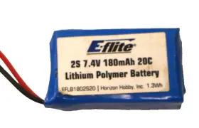 Eflb1802s20 E-flite 7.4v 180mah 2s 20c Lipo Battery- Ph Connector Eflb1802s20 E-flite 7.4v 180mah 2s 20c Lipo Battery- Ph Connector