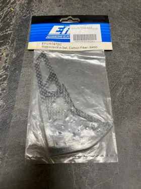 Eflh1427c E-flite Eflh1472c Carbon Fiber Stabilizer / Fin Set Blade 400