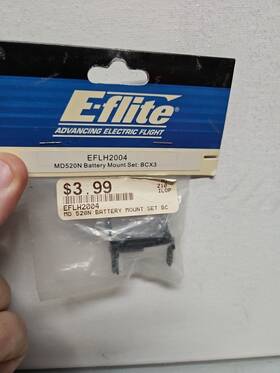 E-flite Eflh2004 E-flite Battery Mount Set Bcx3 New