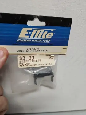 Eflh2004 E-flite Battery Mount Set Bcx3 New