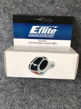 Eflh2327 E-flite S300 Body/canopy With Decals Bmcx Rc Helicopter New In Box