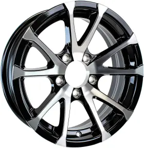 58053 Ecustomrim Aluminum Boat Camper Trailer Rim Wheel 5 Lug 13 Avalanche V-spoke/