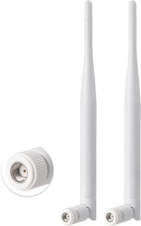 Ewua0165 Eightwood 2.4ghz 5ghz 6dbi Wifi Antenna For Security Camera White Ewua0165 Eightwood 2.4ghz 5ghz 6dbi Wifi Antenna For Security Camera White
