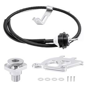 Endxedo 555-7040 Clutch Quadrant Cable Kit For 1996-2004 Ford Mustang Aluminum Triple