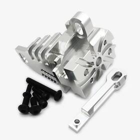 Eptnnaso Udr018-s Aluminum Motor Mount With Heat Sink Fins Silver For Traxxas 1/7 Udr Unlimited De