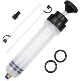 Hsl-6 Esakoya 200cc Fluid Extractor Pump Oil Change Syringe With 2pcs Hose Manual E