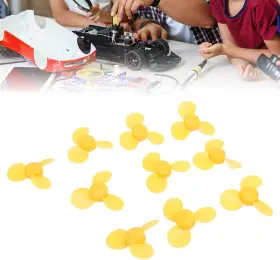 Fafeicy7s68xm3tab Fafeicy 313112483433 10 Pcs Yellow Toy Propeller 3 Blades Abs Plastic For Diy Models And Mini Fans