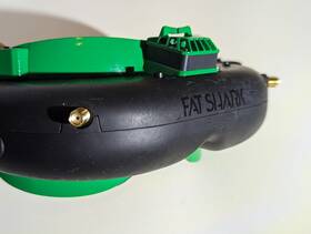Fat Shark Attitudev5fsv1049 Attitude V5 Goggles Kit Moderatelyused Battery Case Antennas