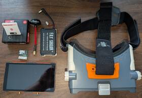 Fat Shark Fsv1104 Transformer Hd Fpv Headset Bundle And 2 Immersion Rc Antennas