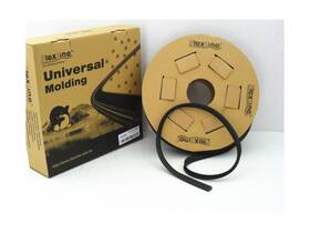Flexline Um1913br Windshield Auto Glass Universal Molding Flexible Trim Rubber 19mm 75ft