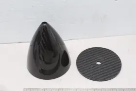 10182 Flight 3.5 Inch Carbon Fiber Spinner Cone For Rc Airplane