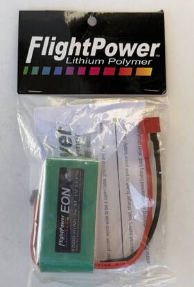 Flightpower Fpwp4115 Flight Power Eon X-lite 1300 Mah 11.1v 14wh Lipo Rechargeable Battery