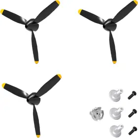 Flycolor 744110040296 3 Sets Rc Plane 3-blade Propeller With Savers And One Adapters Flycolor 744110040296 3 Sets Rc Plane 3-blade Propeller With Savers And One Adapters
