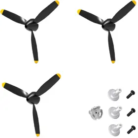 Flycolor 761426577001 3 Sets Rc Plane 3-blade Propeller With Savers And One Adapters For