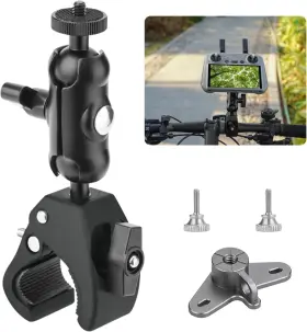 Flymile 726084445086 Bike Holder Mount Adapter For Dji Rc 2/ Controller 360 Dual Ball Head Motorc